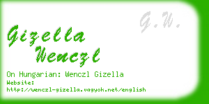 gizella wenczl business card